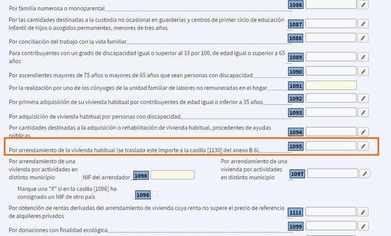deducción alquiler Comunidad Valenciana